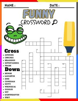 funny crossword clue 7 letters|Funny crossword clue 7 Letters .